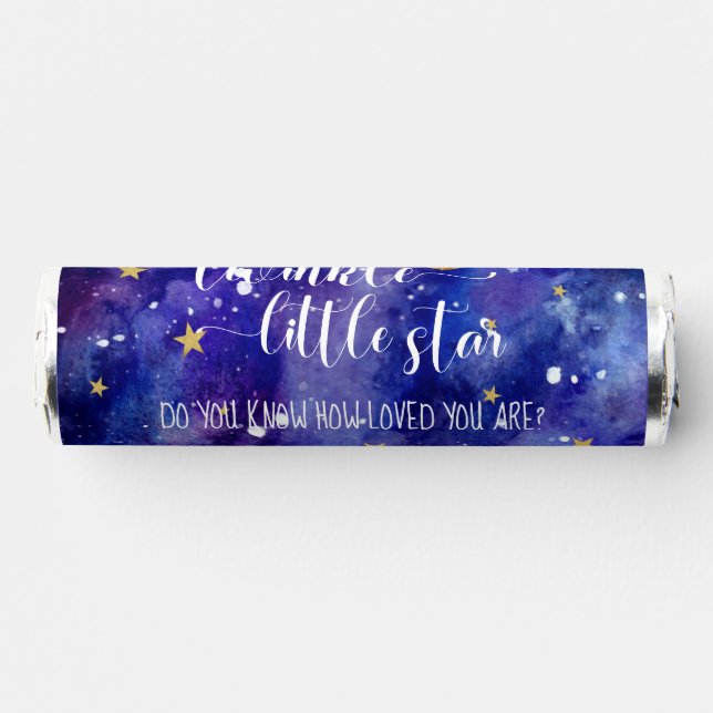Twinkle Twinkle Little Star Baby Shower Galaxy  Breath Savers® Mints (Front)