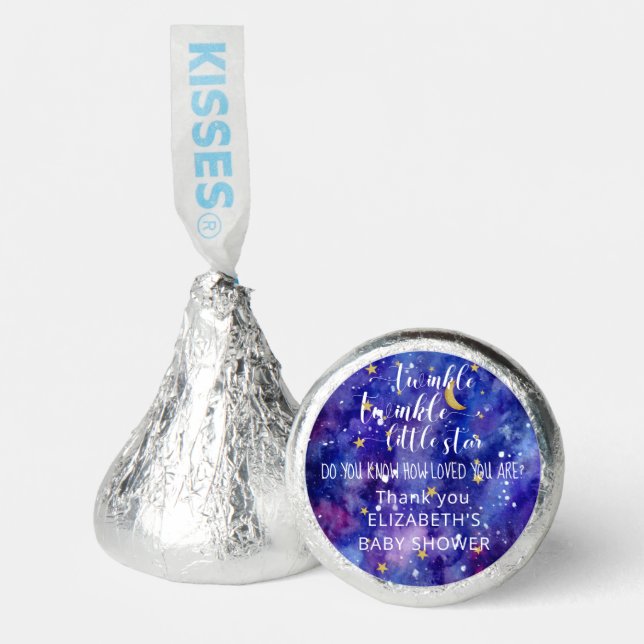 Twinkle Twinkle Little Star Baby Shower Galaxy  Hershey®'s Kisses® (Front)