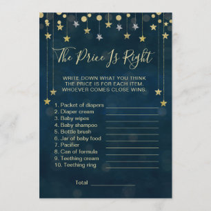 Twinkle Twinkle Little Star Baby Shower Game Invitation