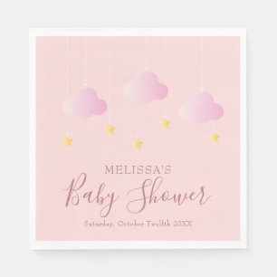 Twinkle Twinkle Little Star Baby Shower Girl Pink Napkins