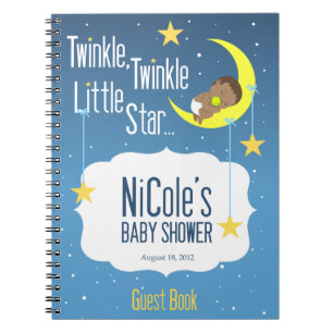 Twinkle Twinkle Little Star Baby Shower Guest Book