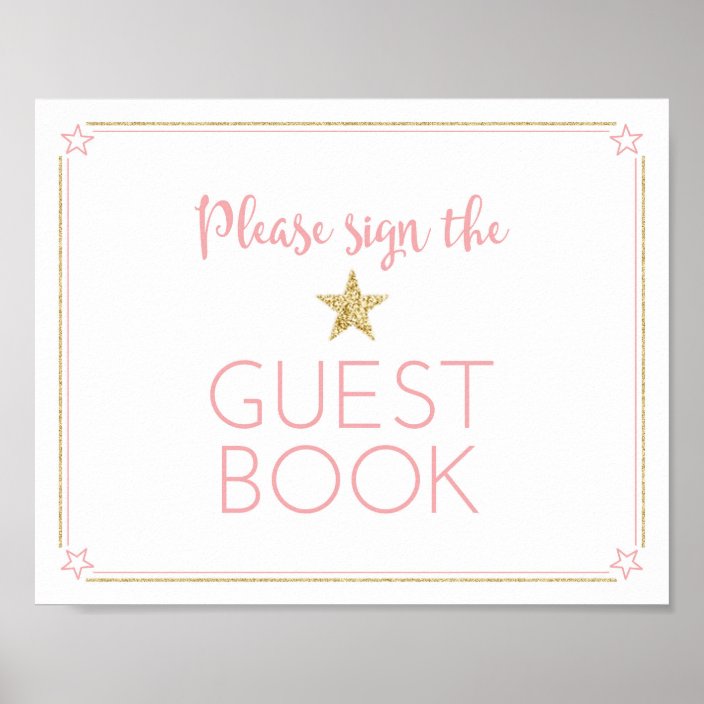 twinkle twinkle little star guest book