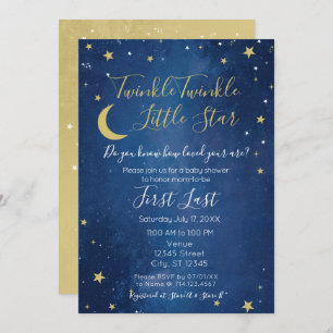 Twinkle Twinkle Little Star Baby Shower Invitation