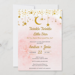 Twinkle Twinkle Little Star Baby Shower Invitation