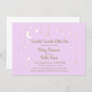 Twinkle Twinkle Little Star Baby Shower invitation