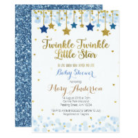 twinkle twinkle little star invitation card