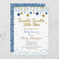 Twinkle Twinkle Little Star Baby Shower Invitation