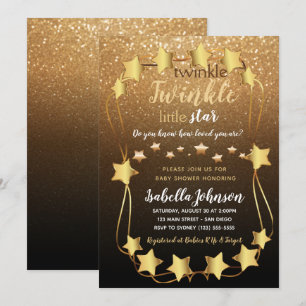 Twinkle Twinkle Little Star - Baby Shower Invitation
