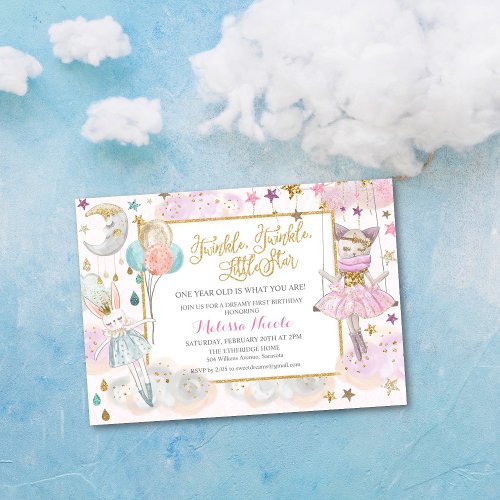 Twinkle Twinkle Little Star Baby Shower Invitation