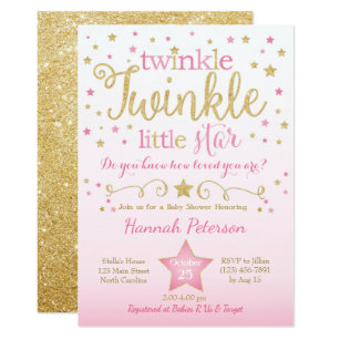 invitaciones baby shower twinkle twinkle little star