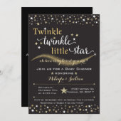 Twinkle Twinkle Little Star Baby Shower Invitation (Front/Back)