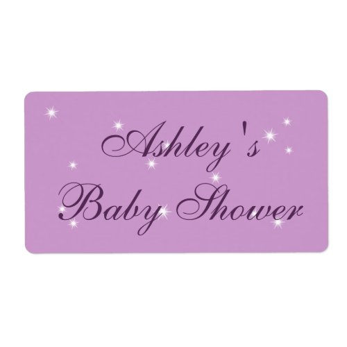 Twinkle Twinkle Little Star baby Shower Label