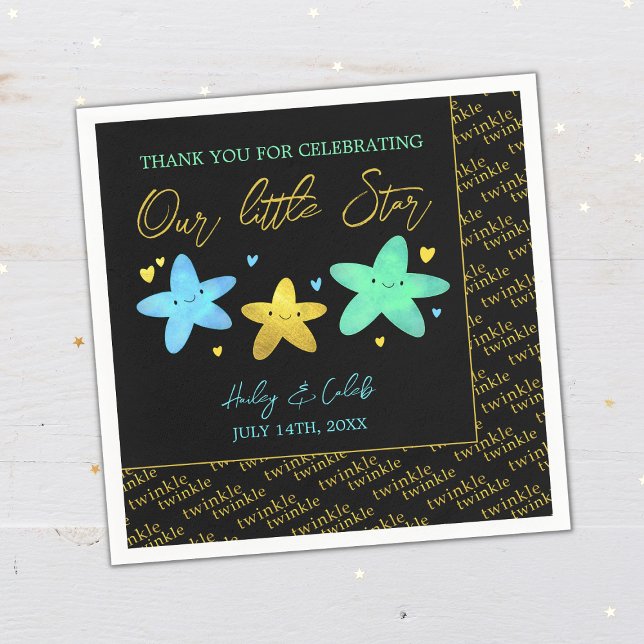 Twinkle Twinkle Little Star Baby Shower Napkins (Creator Uploaded)