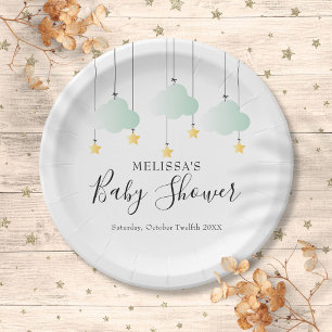 Twinkle Twinkle Little Star Baby Shower Paper Plates