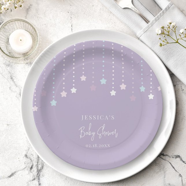 Twinkle Twinkle Little Star Baby Shower  Paper Plates (Creator Uploaded)