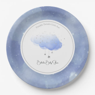 Twinkle Twinkle Little Star Baby Shower Paper Plates