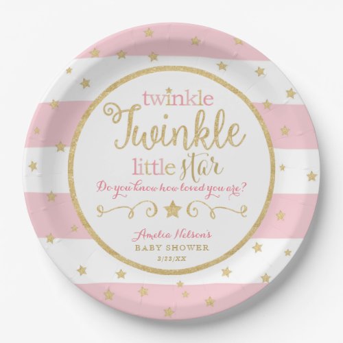 Twinkle Twinkle Little Star Baby Shower Plates