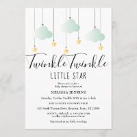 Twinkle Twinkle Little Star Baby Shower | Sprinkle Invitation