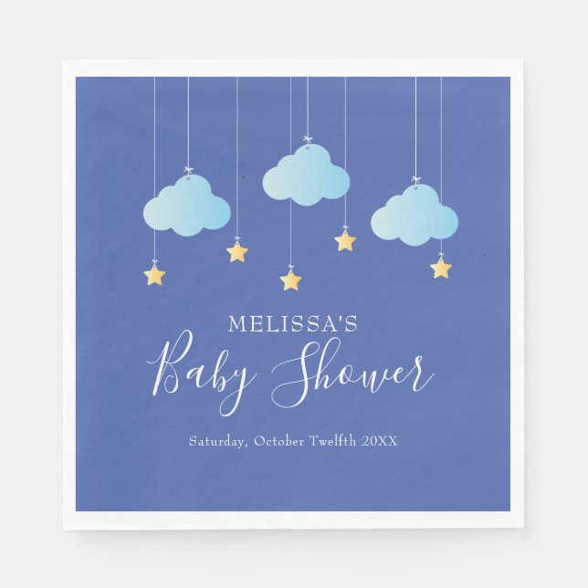 Twinkle Twinkle Little Star Baby Shower / Sprinkle Napkins (Front)