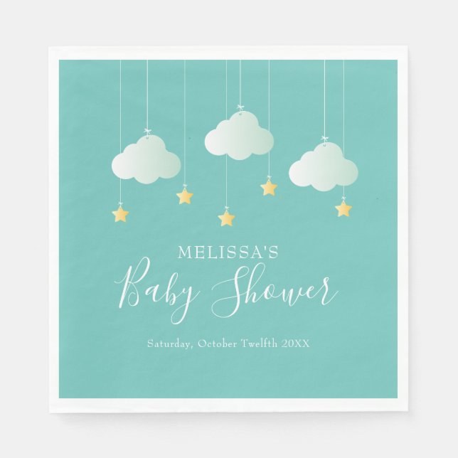 Twinkle Twinkle Little Star Baby Shower / Sprinkle Napkins (Front)