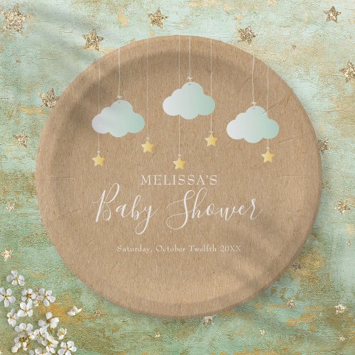 Twinkle Twinkle Little Star Baby Shower  Sprinkle Paper Plates