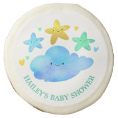 Twinkle Twinkle Little Star Baby Shower Sugar Cookie (Front)