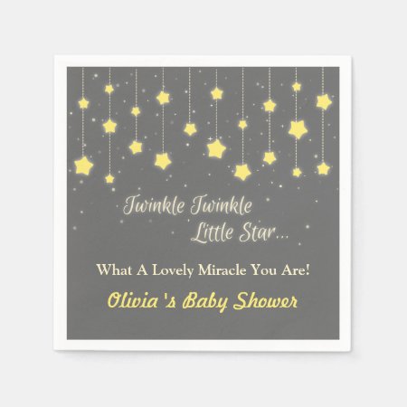Twinkle Twinkle Little Star Baby Shower Supplies Napkins