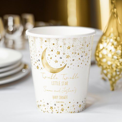 Twinkle twinkle little star baby shower template paper cups