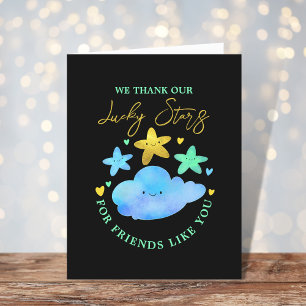 Twinkle Twinkle Little Star Baby Shower Thank You Card