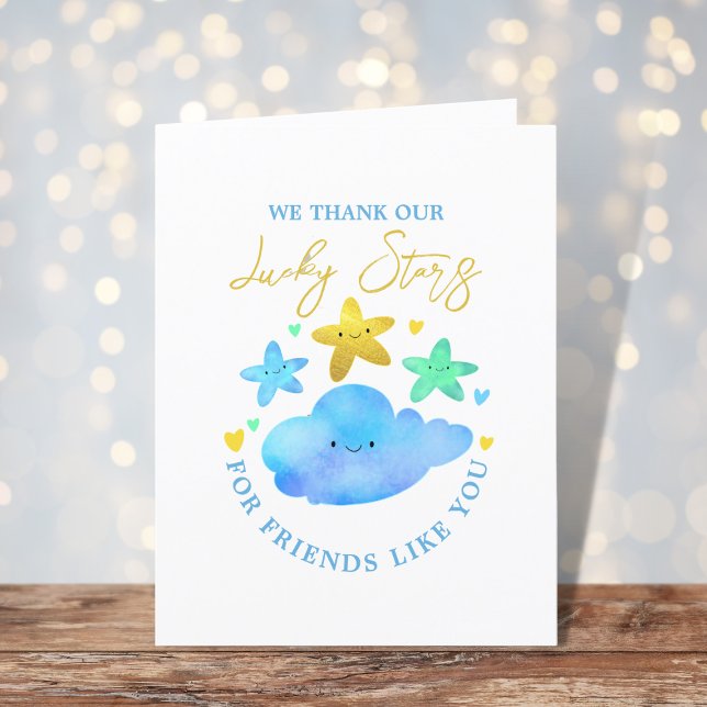 Twinkle Twinkle Little Star Baby Shower Thank You  Card (Creator Uploaded)