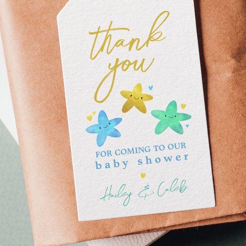 Twinkle Twinkle Little Star Baby Shower Thank You Gift Tags