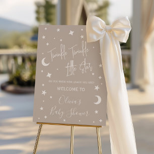 Twinkle Twinkle Little Star Baby Shower Welcome Foam Board