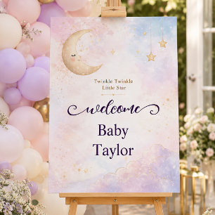 Twinkle Twinkle Little Star Baby Shower Welcome Si Foam Board