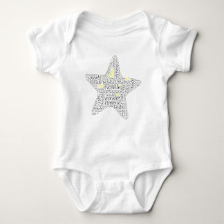 Twinkle Twinkle Little Star Baby Word Art Baby Bodysuit