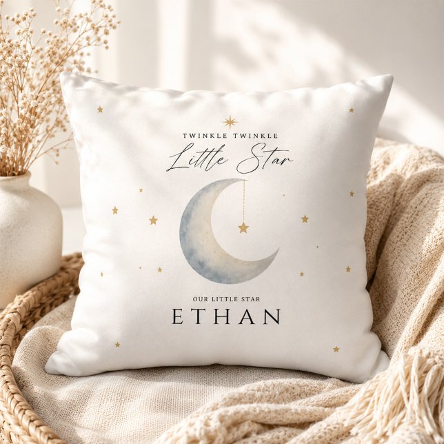 Twinkle Twinkle Little Star Baby's Throw Pillow (Creator Uploaded)