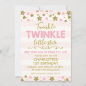 Twinkle twinkle Little Star Birthday Invitation (Front)