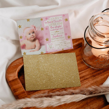 Twinkle Twinkle Little Star Birthday Invitation by YourMainEvent at Zazzle