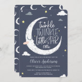 Twinkle, twinkle little star birthday party invite (Front/Back)