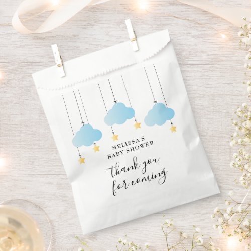 Twinkle Twinkle Little Star Blue Boy Baby Shower Favor Bag