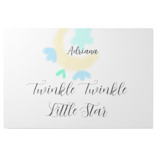 twinkle twinkle little star blue stars yellow moon gallery wrap