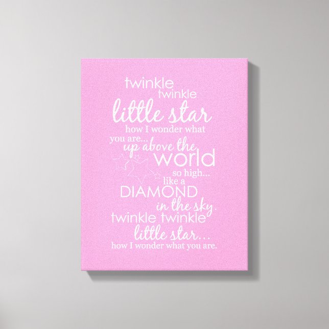 Twinkle Twinkle Little Star Canvas Print (Front)