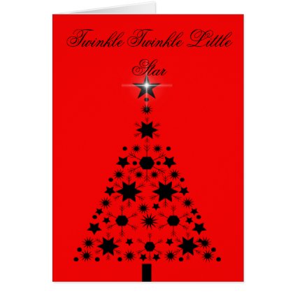 TWINKLE TWINKLE LITTLE STAR CHRISTMAS CARD