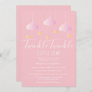 Twinkle Twinkle Little Star Couples Baby Shower Invitation