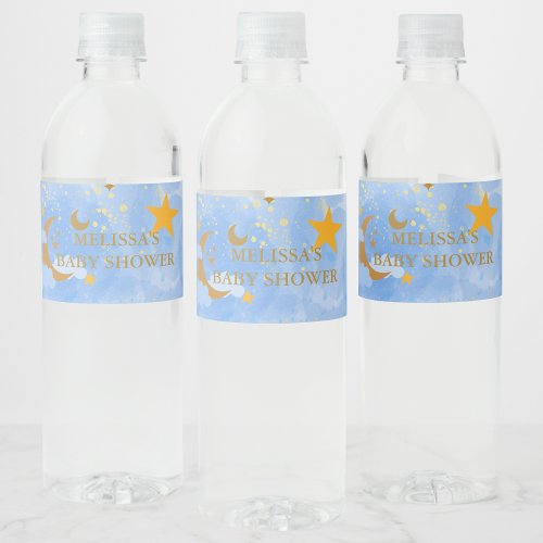 Twinkle Twinkle Little Star Custom  Water Bottle Label