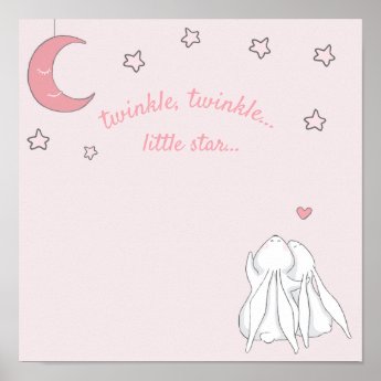 Twinkle, twinkle little star  Cute Rabbits Nursery