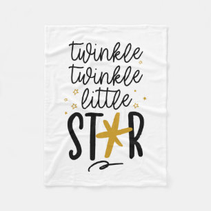 Twinkle Twinkle Little Star Doodle Fleece Blanket