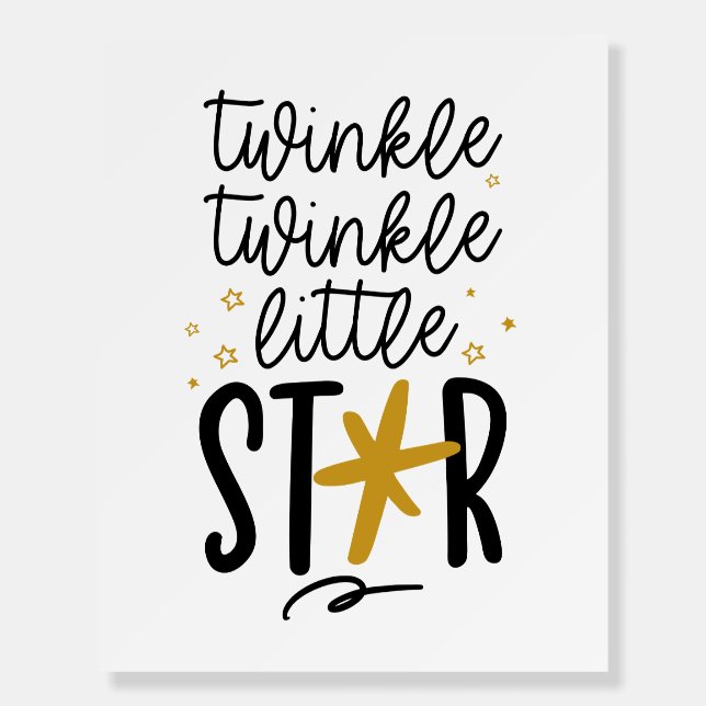 Twinkle Twinkle Little Star Doodle Foam Board (Front)