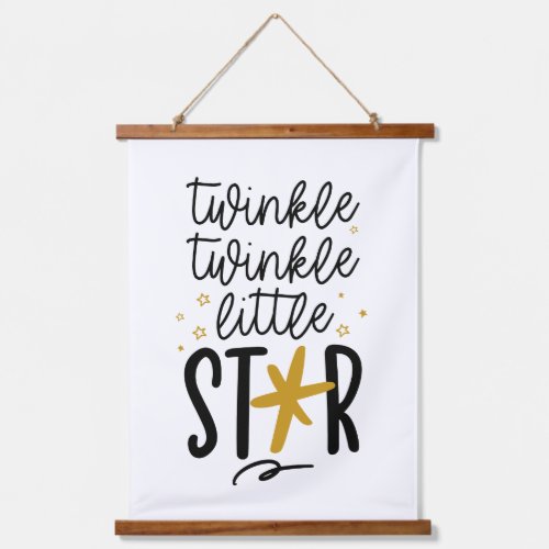 Twinkle Twinkle Little Star Doodle Hanging Tapestry