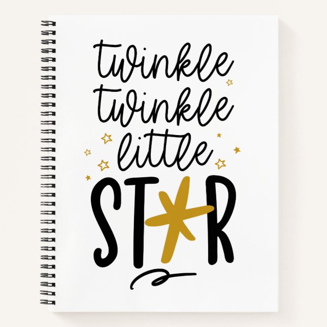 Twinkle Twinkle Little Star Doodle Notebook (Front)