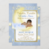 Twinkle Twinkle Little Star Ethnic Boy Baby Shower Invitation (Front/Back)